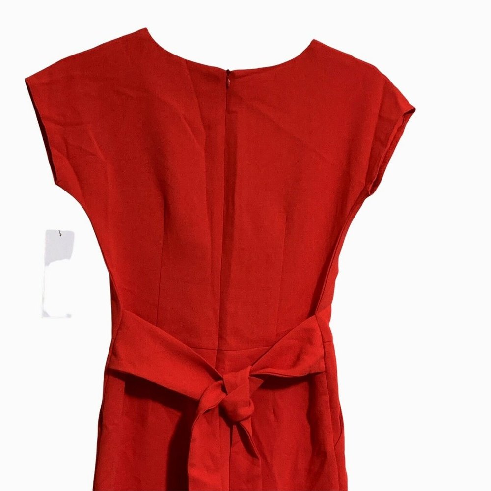 Bishop & Young Rachel Wide Leg Cropped Jumpsuit Red - Picture 6 of 8